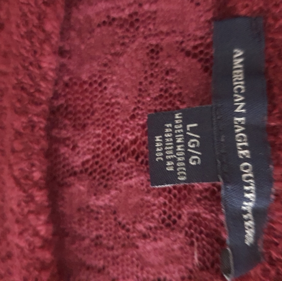 American Eagle Long Sleeve Knit Sweater Top Large - Picture 10 of 11